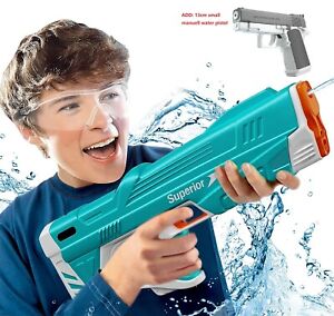 Electric Water Gun for Kids Squirt Guns Full Automatic Water Absorption Soaker+1