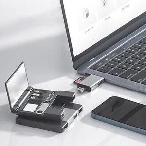 External Mount Card Reader Usb2.0 Type-c Adapter Laptop Multi-function Storage - Photo 1 sur 12