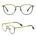 Reine Titan Brille Rund Retro Optische Brille Rahmen Brille Rahmen A