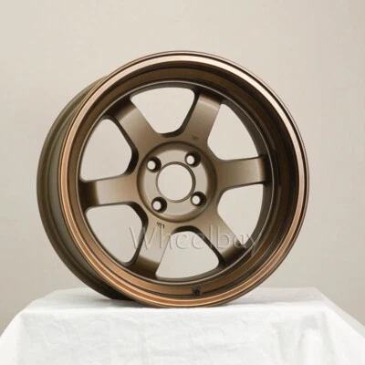 4 REJILLA RUEDA ROTA V 16X8 4X100 20 VELOCIDADES BRONCE 17 LBS Foto 1 de 4