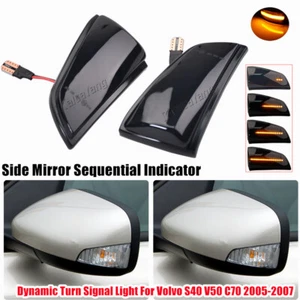 Rearview Sequential LED Turn Signal Light For Volvo S40 V50 2004-2007 C70 06-09 - Bild 1 von 13