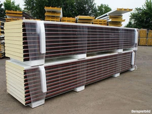 100 mm plyt warstwowych Wandplatten Thermowand Wandpaneele Sichtschutz - 2. Wahl - Bild 1 von 6