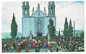 MATACHINES Dancing Sanctuary Virgin of Guadalupe Chihuahua Mexico Postcard - Picture 1 of 2