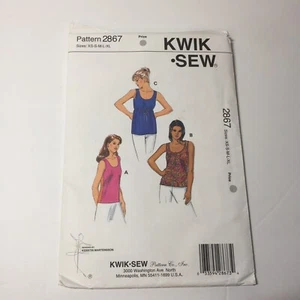 Kwik Sew 2867 Size xs-xl Misses' Tops - Picture 1 of 3