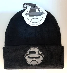 Lowrider adult Beanie with sticker Black Grey GOLO Logo One size fits all - Picture 1 of 2