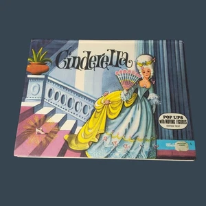 Cinderella Vintage Pop-Up Book 1974 Artia Prague Illustrations - Picture 1 of 4