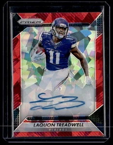 Laquon Treadwell 2016 Panini Prizm Rookie Auto Red Crystal /75 #RA-LTW Vikings - Picture 1 of 2