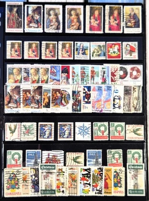 United States Christmas Stamp Mix / USA Xmas Stamp Mix 1960s + - Image 1 of 2