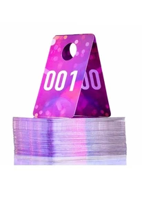 001-100 Reusable Consecutive Live Number Tags for Live Sales Coat Check Whatnot - Picture 1 of 4