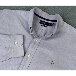 Polo Ralph Lauren Herren Gr. XL Kontrastbesatz Baumwolle Oxford Hemd Fleisch Pony - Bild 1 von 6