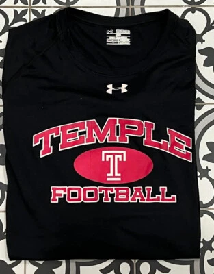 Temple University Football Loose Heat Gear Under Armour Athletic Shirt 3XL - Image 1 of 4