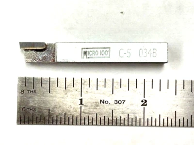 5/16" SQUARE CARIBDE TIPPED LATHE TOOL BIT C-5 MICRO 100 USA - Image 1 of 4