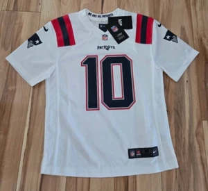 Nike Mac Jones Youth New England Patriots Player Game Trikot, weiß, M - Bild 1 von 5