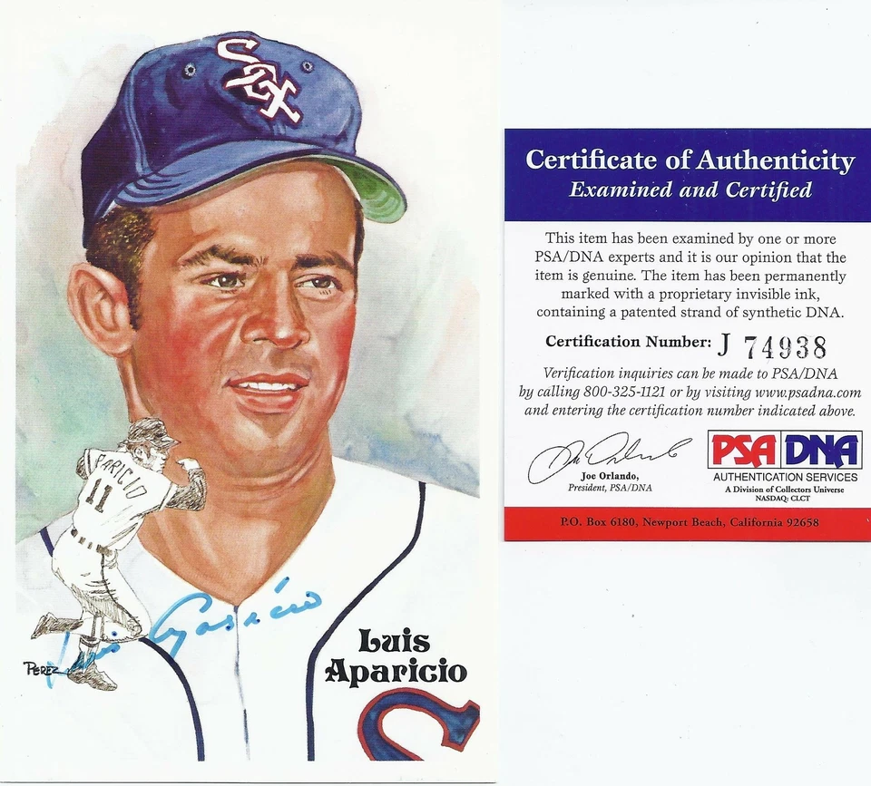Luis Aparicio Signed Perez Steele - PSA DNA - Image 1 of 1