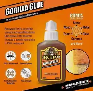 Gorilla Glue Original 60ml - wasserfester, starker Bond, Multi-Surface Kleber - Bild 1 von 4