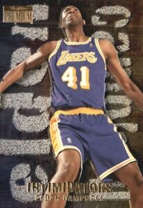 1996-97 SkyBox Premium Intimidators Lakers Basketball Card #4 Elden Campbell