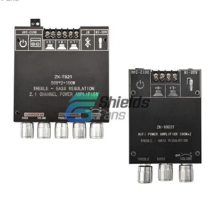 ZK-1002T/ZK-TB21 Bluetooth5.0 Audio Power Amplifier Module 100W*2 50W*2+100W~ - Picture 1 of 33