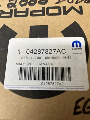 Dodge Stratus 1997-200 y Chrysler Cirrus 2000 con 2,0 4 cilindros Válvula EGR #4287827AC Foto 1 de 4
