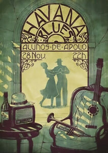 Havana Blues | Alunos De Apolo | Vintage Poster | A1, A2, A3