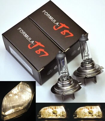 Halogen H7 55W 3800K Stock Two Bulbs Head Light High Beam Replacement Lamp Legal - Image 1 of 4