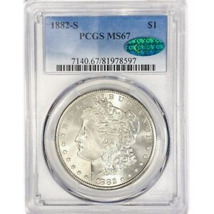 1882-S Morgan Dollar : PCGS MS67 CAC