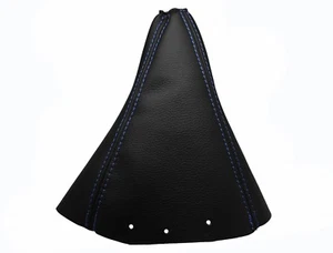 Hellblau Faden Echtlede Schaltmanschette Schaltsack Für HYUNDAI TERRACAN 01-08 - Picture 1 of 1