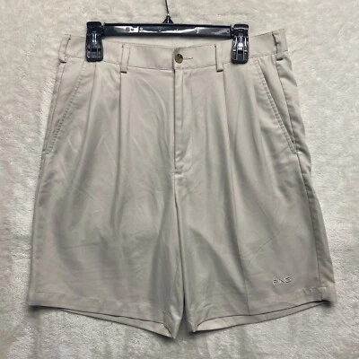 Pantalones Cortos PING Golf Collection Ligeros Beige Para Hombre Talla 32 Plisados 9” Bolsillos Foto 1 de 4