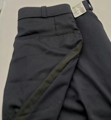 Horace Small Trousers XP24CXC Navy Blue Black Stripe Police 22R 42x36 Unhemmed  - Image 1 of 4
