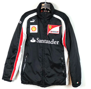 Puma Ferrari Santander Racing Formula 1 F1 Insulated Puffer Jacket Black Mens S