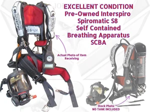 Excellent Interspiro Spiromatic S8 Self Contained Breathing Apparatus SCBA HCF - Picture 1 of 19