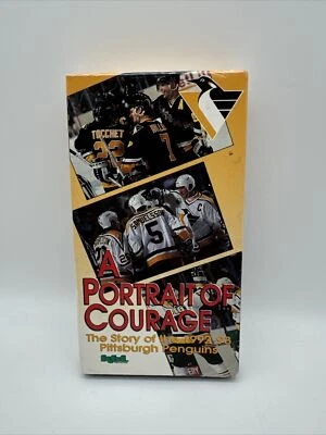 PITTSBURGH PENGUINS 1992-93 PORTRAIT OF COURAGE VHS SEALED - Image 1 of 3