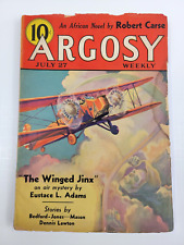 Argosy Pulp Magazine July 1935 "The Winged Jinx" Death Cloud Cover