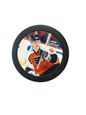 JOHN LECLAIR PHILADELPHIA FLYERS VINTAGE AÑOS 90 LITOGRAFÍA DISCO NHL Foto 1 de 3