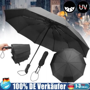 Regenschirm Automatik Schirm Anti-UV Sturmfest Stabil Taschenschirm Reiseschirm - Bild 1 von 24