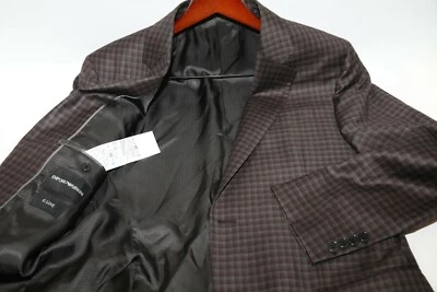 Chaqueta deportiva a cuadros #362 Armani Emporio Armani Super 130's talla 40 R $1495 Foto 1 de 4