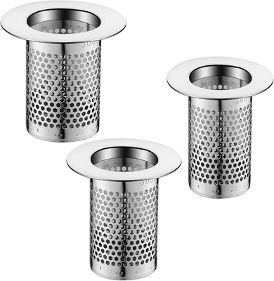 Abflusssieb Dusche Haarsieb Edelstahl 3 Größe Waschbecken Siebeinsatz Sieb D - Bild 1 von 4