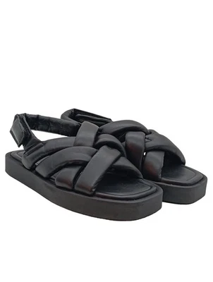 H&M Sandalias cómodas Mujeres Sandalias Talla EU 38 negro look casual - Imagen 1 de 4
