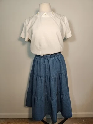 Blusa Camisa Top De Colección Años 50 60 Ship'n Shore Para Mujer Talla 34 Blanca Manga Corta Foto 1 de 4