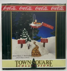 Coca-Cola Town Square Collection 1998 Town Flyer pre-owned damaged box - Picture 1 of 10