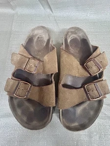 Birkenstock Unisex Sandalen Braun Wildleder Leder Sandaletten 39 L8 M6 - Bild 1 von 11