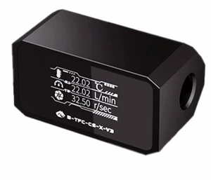 Bykski Inline Flow Meter and Thermometer Safety Module w/ OLED Display V3 - B... - Picture 1 of 8