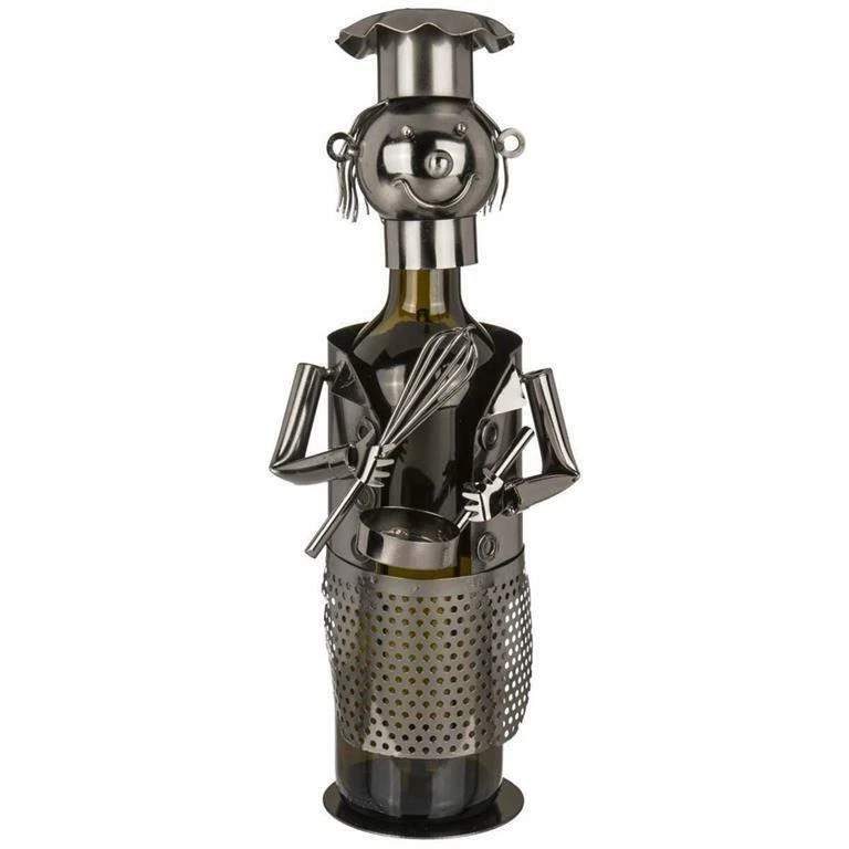 PORTABOTTIGLIE IN METALLO CUOCO - Immagine 1 di 1