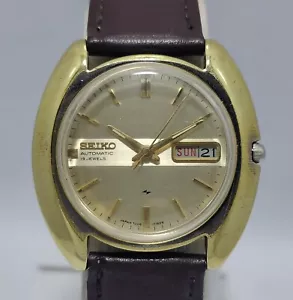 1975 Vintage Seiko Automatic 7006-7080 "Golden Dial" Day/Date Japan Men's Watch - Picture 1 of 11