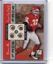 2001 Donruss Elite - MARCUS ALLEN - Game Used Face Mask  KANSAS CITY CHIEFS /100