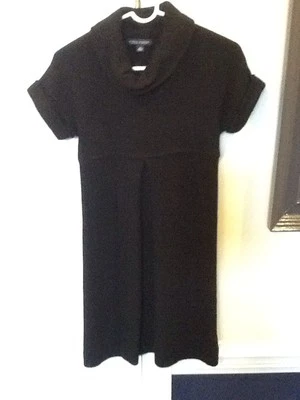 Vestido Banana Republic XS Negro Lana Merino S/S Usado en Excelente Condición Foto 1 de 4