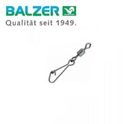 Balzer Shirasu No Knot Schnurverbinder Spezialwirbel mit Snap Gr 6 20kg ... 