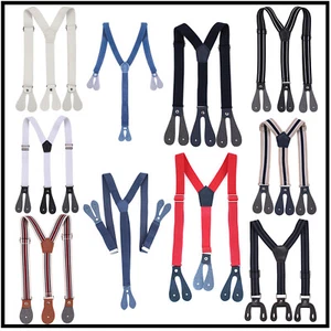 Braces Adjustable for Childrens Kids Boy Girls Trouser Y Shape Suspenders - Picture 1 of 75