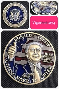 MAKE AMERICA GREAT President Donald Trump 45th  Inauguration Challenge Coin L.E. - Picture 1 of 7