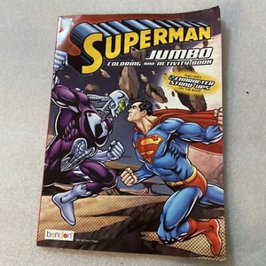 DC Comics Superman Jumbo Coloring & Activity Book 80 Pg. Tear & Share - Picture 1 of 8