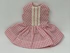 Vintage Doll Clothes Premier Clone Outfit Pink Gingham Dress 8” 9” Dolls